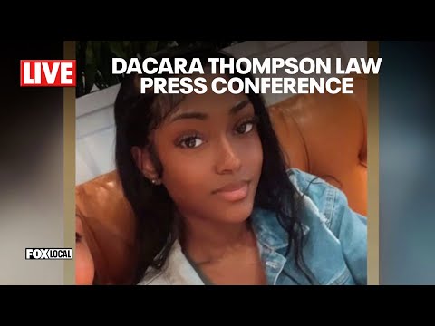LIVE: Dacara Thompson law press conference