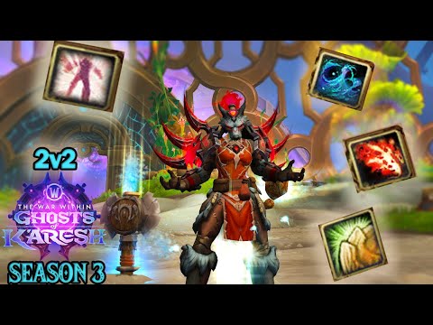 Restoration Shaman PVP 2v2 ARENA SEASON 3 (WoW The War Within) [Patch 11.2] 💧👊💧