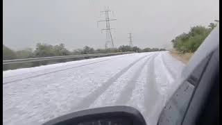 Starker Hagel im Frühsommer