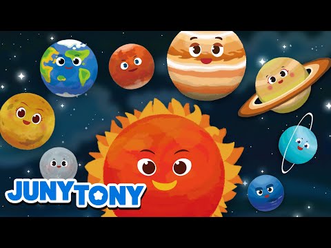 🪐Planetas do Sistema Solar | Aventura no Espaço | Música Infantil | JunyTony em Português
