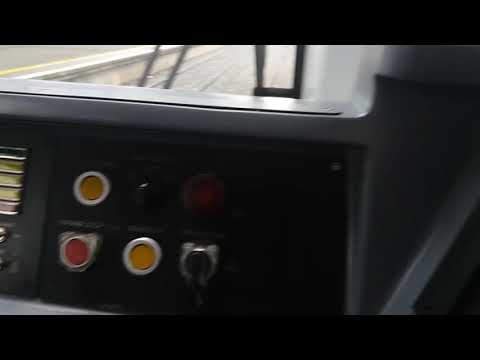 Inside the cabin of an Irish Rail 22000 Class ICR at Grand Canal Dock