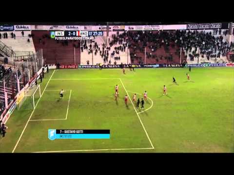 Gol de Gotti. Instituto 2 - Los Andes 0. Fecha 22. Primera B Nacional 2015. FPT.