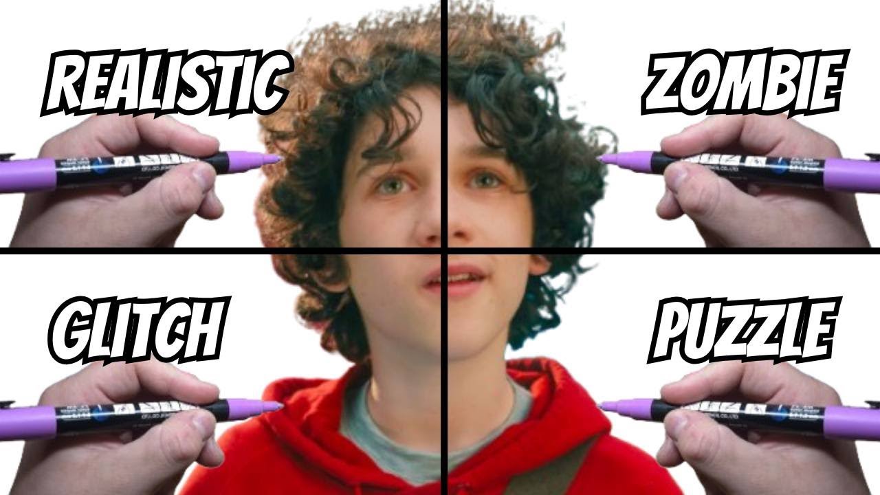 Drawing Henry From A Minecraft Movie In 4 Amazing Styles!