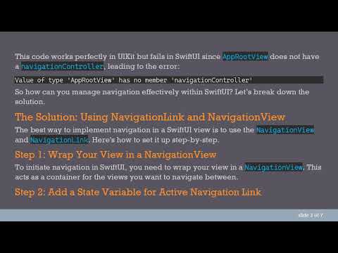 Navigating in SwiftUI: A Guide to Control Your View