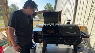 Pit Boss Smoker Grill Combo! (First Time Using)