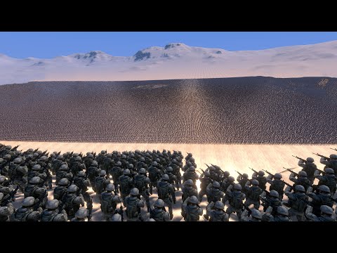 300 MODERN SOLDIERS vs 100000 CHICKENS - Ultimate Epic Battle Simulator UEBS