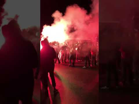 Arrivée des joueurs filmée par le Lobby Bar