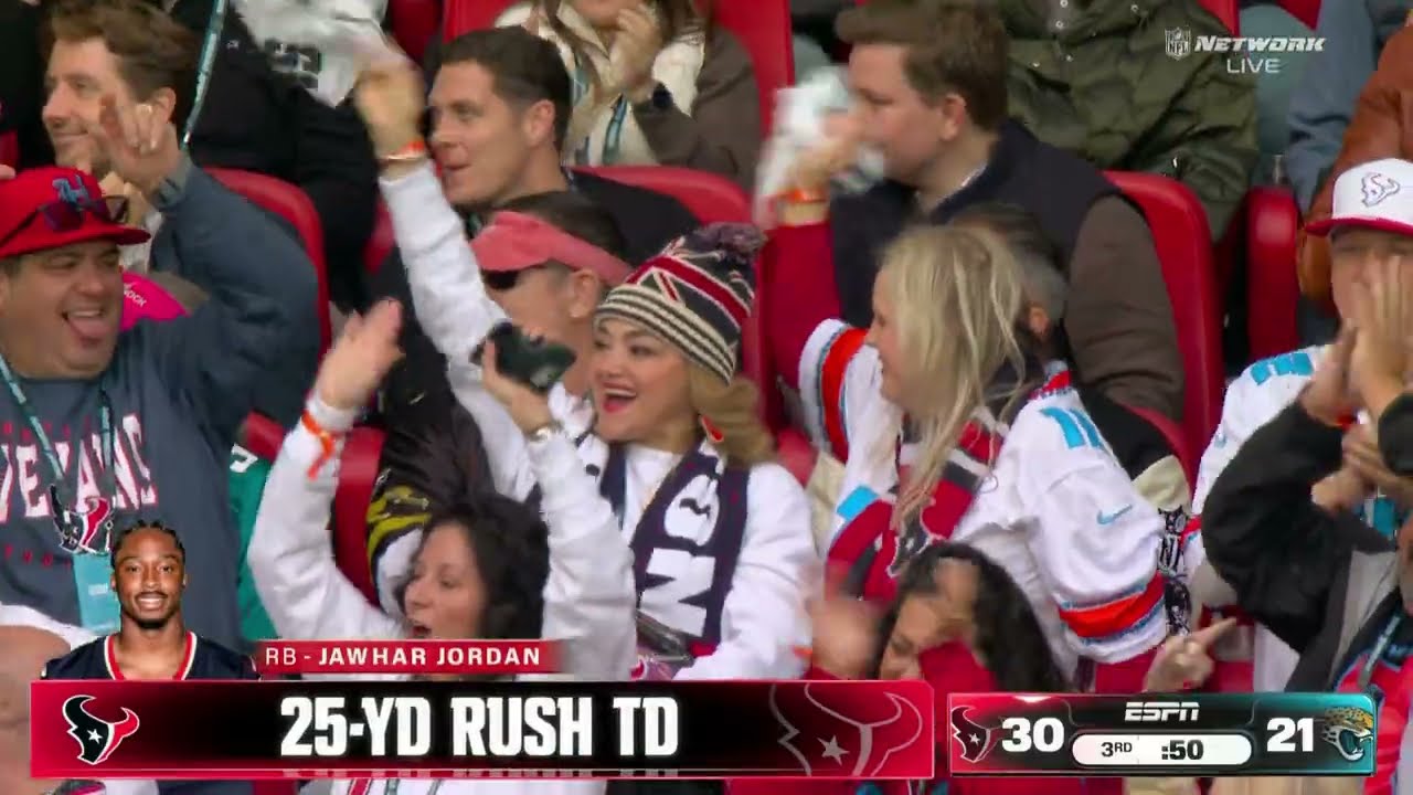 Jawhar Jordan makes a man miss for his first NFL TD