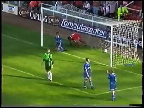 Middlesbrough v Everton 1998-99 JOHN COLLINS BALL RICARD GOAL