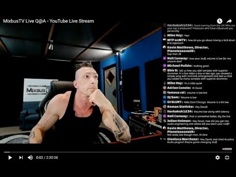 MixbusTV Live Q@A 6/13/18 - [REUPLOAD AUDIO FIXED] YouTube Live Stream
