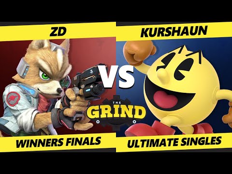 The Grind 203 Winners Finals - ZD (Wolf, Fox) Vs. Kurshaun (Pac-Man) Smash Ultimate - SSBU