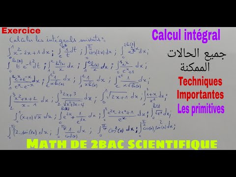 calcul integral.....math de 2bac