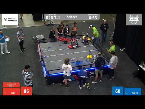 2022 VEXU Worlds: Turning Point | USC VS EMU5 Science Division R16 7-1