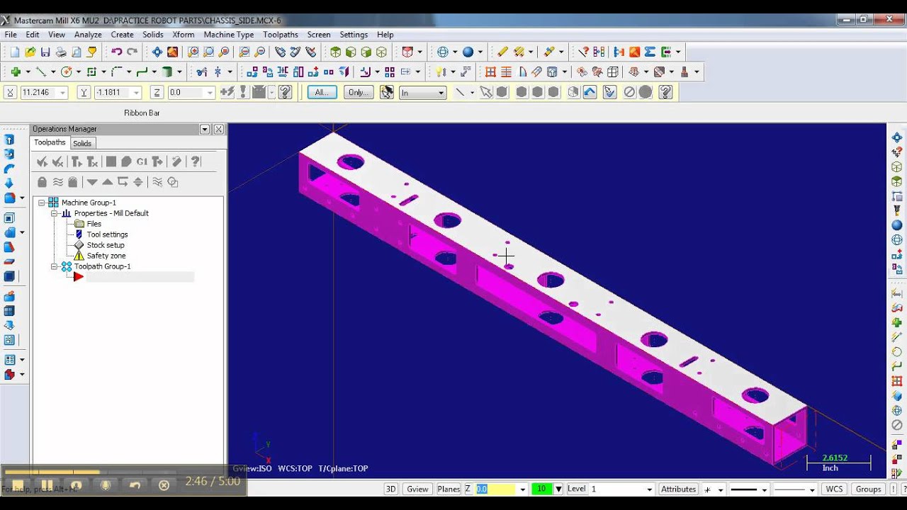 mastercam basic milling lesson 04   machining considerations
