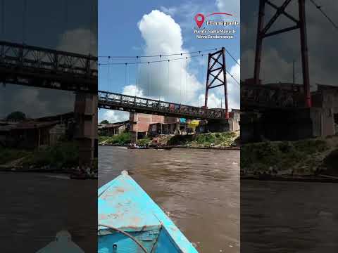 Puente Santa María de Nieva. en la región Condorcanqui Peru
