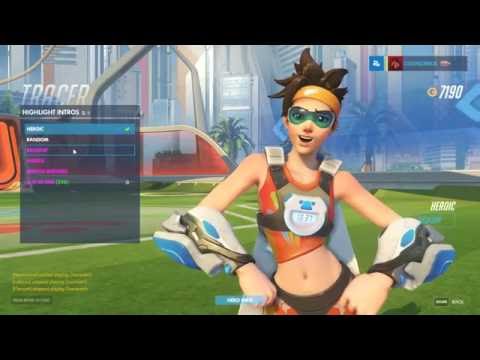 Tracer - Track and Field - Overwatch Summer Games Skin Spotlight (all intros, emotes, poses)