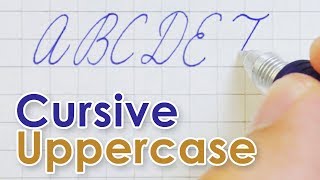 Simple Cursive Uppercase Alphabet