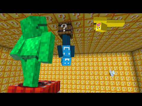 Minecraft Lucky Block, But We Have Different Gravity