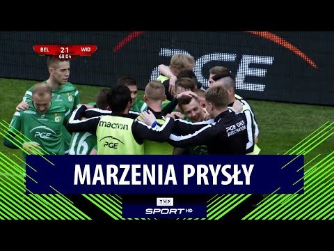 GKS Bełchatów - Widzew Łódź 3:1 (skrót). Marzenia prysły!