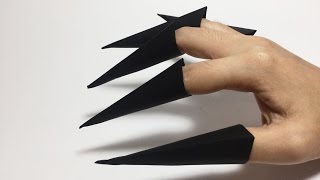 WITCHES &#39;S CLAWS ORIGAMI TUTORIAL | HALLOWEEN ORIGAMI