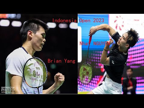 Brian Yang (CAN) vs Nhat Nguyen (IRL) | R32 | Indonesia Open 2023
