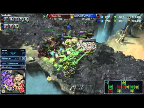 EmpireKas vs Shortof -TvZ- Heart of the swarm replay [FR]