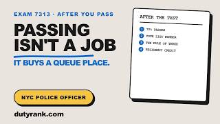NYC Police Officer Eligible List Explained (Exam 7313): What Happens After You Pass