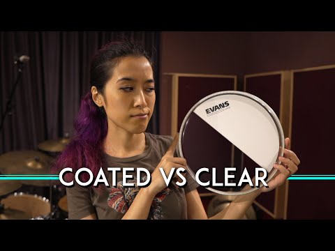 Clear or Coated Tom Heads? Evans UV2 vs. G2 clear