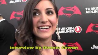 BATMAN V SUPERMAN: DAWN OF JUSTICE - NYC PREMIERE - Interview with Rebecca Buller (Jenny Olsen). video