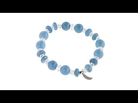 Deb Guyot Designs Herkimer "Diamond" Quartz   Aquamarine...