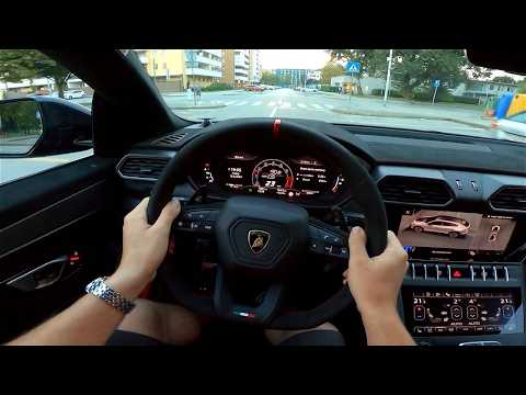 2024 Lamborghini URUS Performante [4.0 V8, 666 HP] POV Test drive CARiNIK #1000 Amazing car & sound