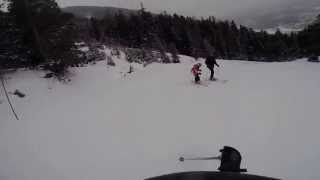 preview picture of video 'Ski à Val Cenisss ! Le bas de la Ramasse'