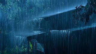 (No Ads) Extreme Thunderstorm & Heavy Rain on Tin Roof 🌧️ Fall Asleep in 3 Minutes