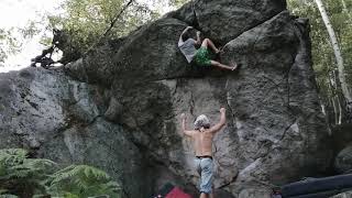 Video thumbnail of Culdův Sen, 6C+. Modřín