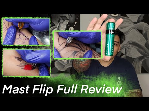 The Best Dragonhawk Tattoo Machine Yet | Mast Flip Full Review | Real Time Demo