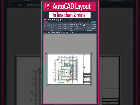 How to Create a Layout in AutoCAD | AutoCAD tutorial For Beginners #autocadpagesetup #autocadlayout