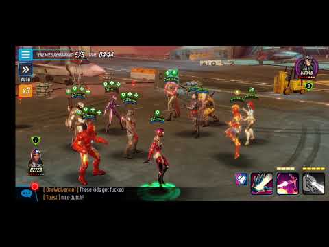 War Offense - 365K Power Armor 2.0 vs 393k Marauders+CM - Marvel Strike Force