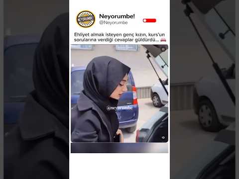 Ehliyet sınavından kalan kız... #shorts #mizah
