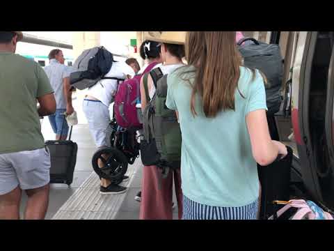Boarding the Frecciargento from Venice to Rome