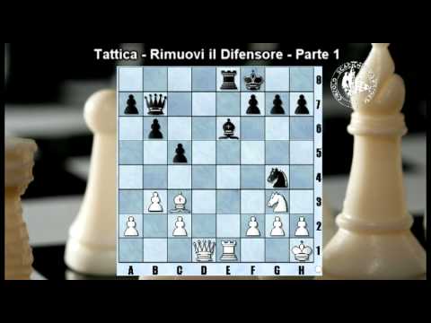 Lezioni di Scacchi - 41. Tattica - Rimuovi il difensore - Parte 1