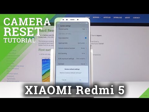 How to Reset Camera on XIAOMI Redmi 5 - Camera Settings