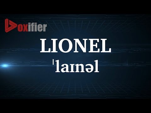 English Pronunciation of Lionel - Voxifier.com