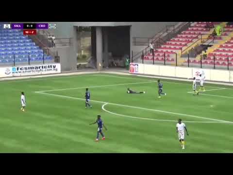 Crown Fc Belema Mamadu last minute save against Smart City Fc of Lagos