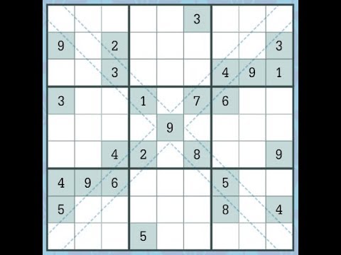 Sudoku Primer 129 - diagonal sudoku