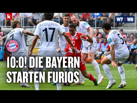 Video Thumbnail: "Ein Statement-Ergebnis": Musiala glänzt mit Hattrick | Bayern - Auckland 10:0