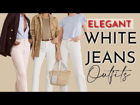 5 WHITE JEANS Outfits you'll WANT to try | What to Wear