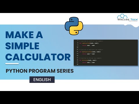 How to Make a Simple Calculator using Python(English) | Python Programming