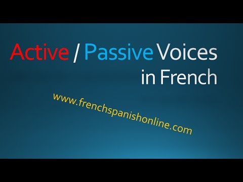 Active vs Passive voices in French