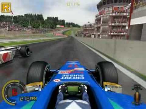 Eau Rouge, wet, side by side? Yes