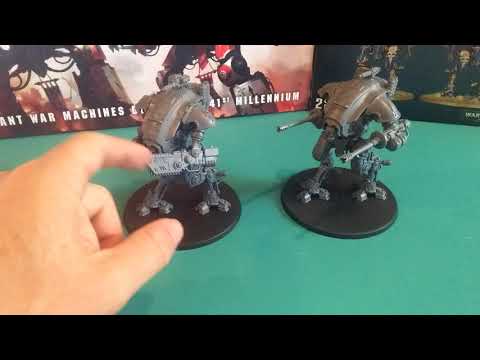 Imperial Knights. Comparison of Armiger Helverin to Warglave. Warhammer 40k